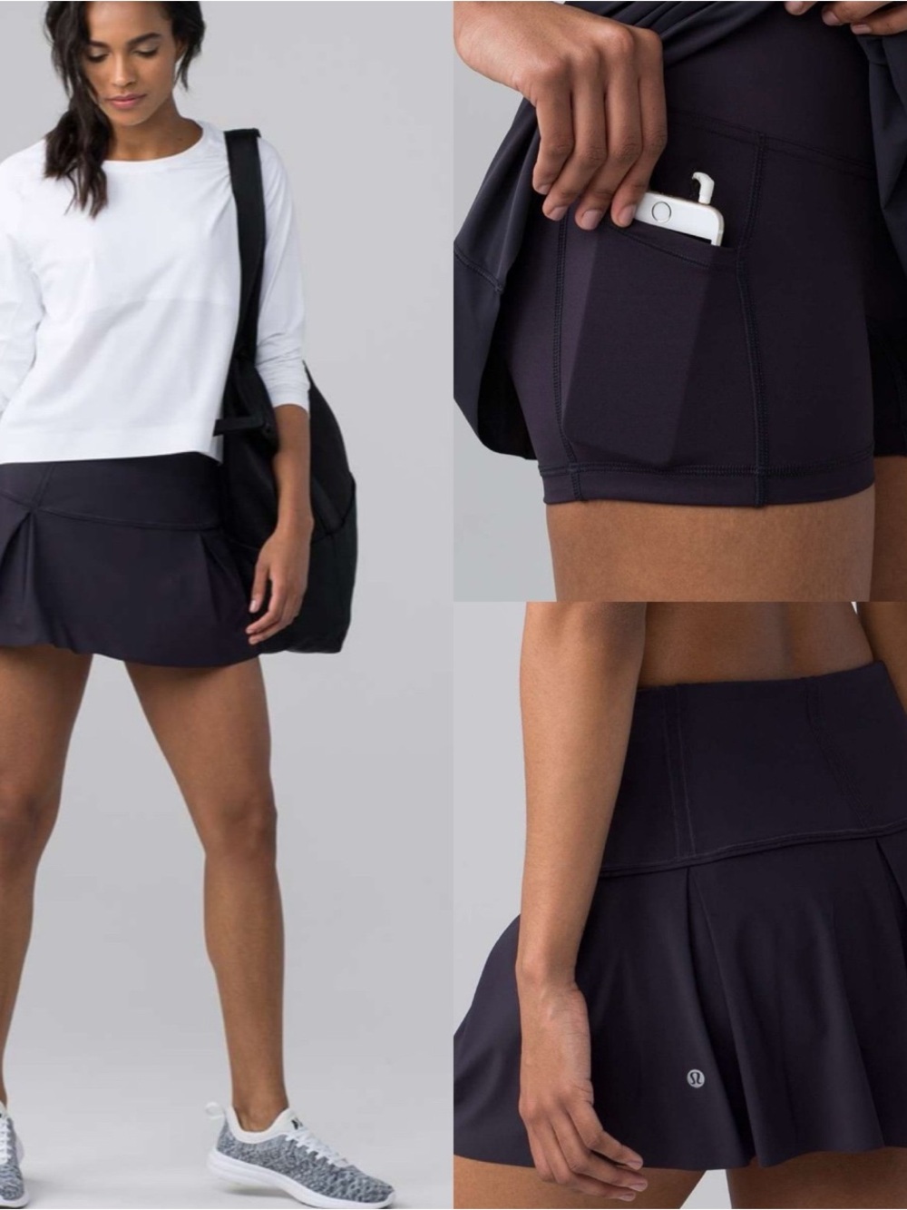Lululemon Boysenberry Athletic Skort with Built-In Shorts Size 6
